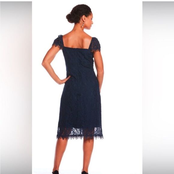 J. Peterman‎ Apology Free silk blend cap sleeve lace lined dress size 0 - Picture 2 of 10